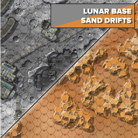 BattleTech - Battle Mat: Alien Worlds - Lunar Base / Sand Drifts