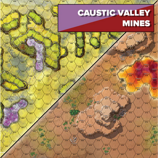 BattleTech - Battle Mat: Alien Worlds - Caustic Valley / Mines