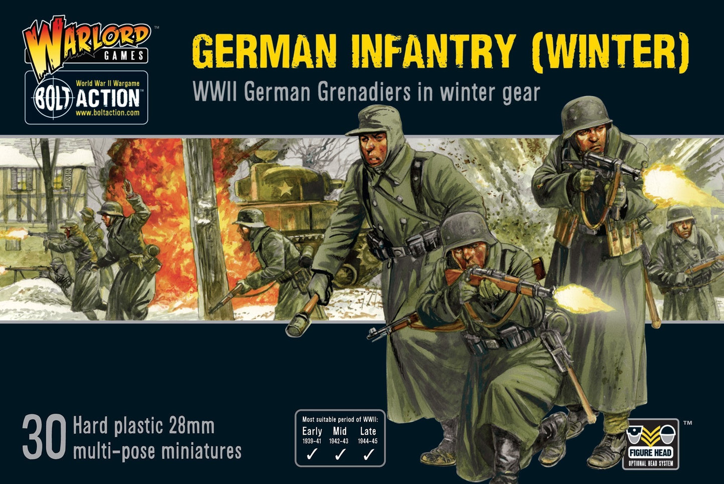 Bolt Action - German Infantry (Winter): WWII German Grenadiers in Winter Gear