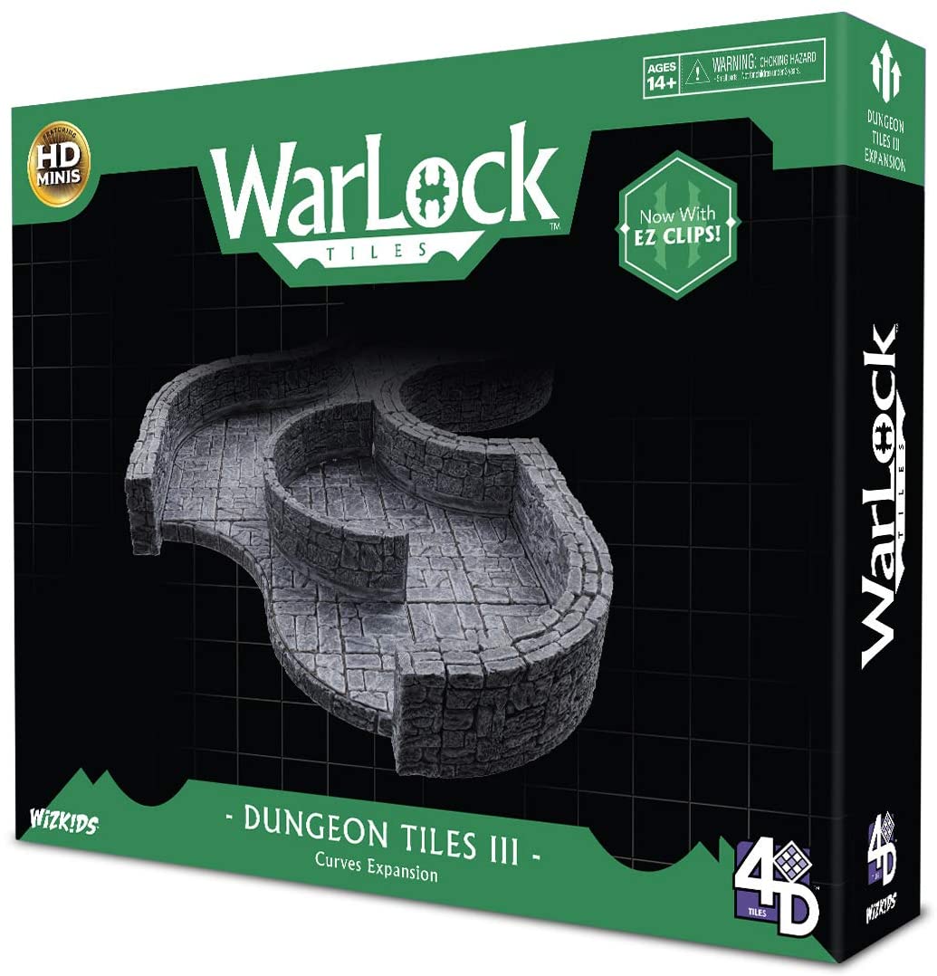 (BSG Certified USED) WarLock Tiles - Dungeon Tile III: Curves