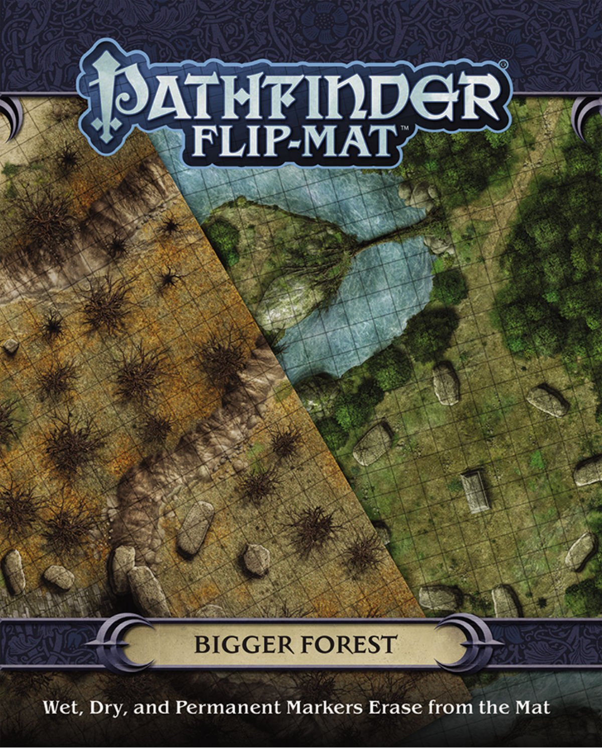 (BSG Certified USED) Pathfinder: RPG - Flip Mat: Bigger Forest