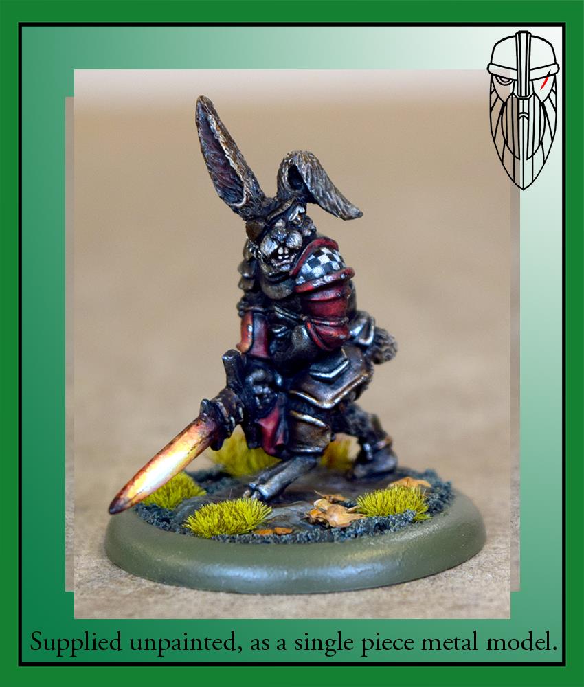 Burrows & Badgers - Garrow One-eye, Hare Hedge Knight (Large)