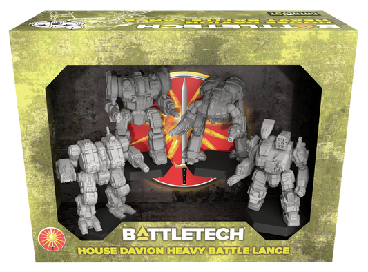 BattleTech - Miniature Force Pack: House Davion Heavy Battle Lance