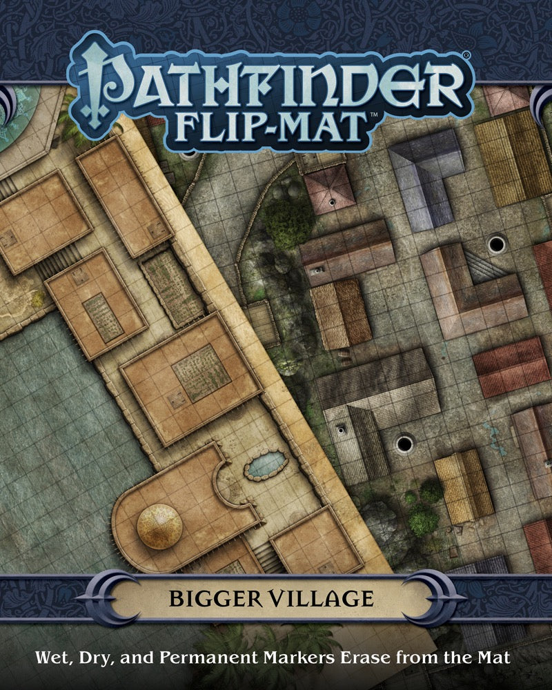 (BSG Certified USED) Pathfinder: RPG - Flip Mat: Bigger Village