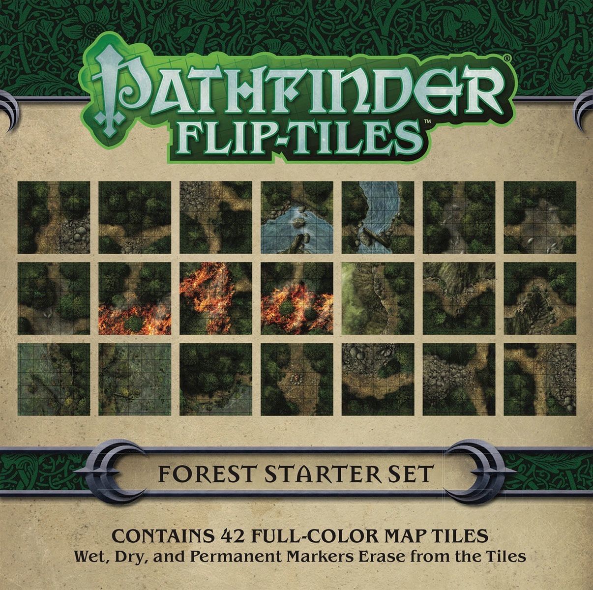 (BSG Certified USED) Pathfinder: RPG - Flip-Tiles:  Forest Starter Set