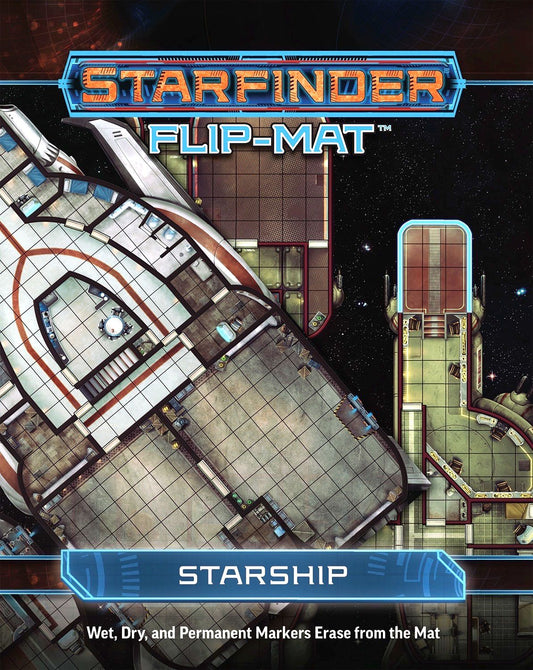 (BSG Certified USED) Starfinder: RPG - Flip-Mat: Starship