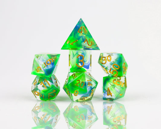 RPG Dice Set - Sharp: Cyprus (7)