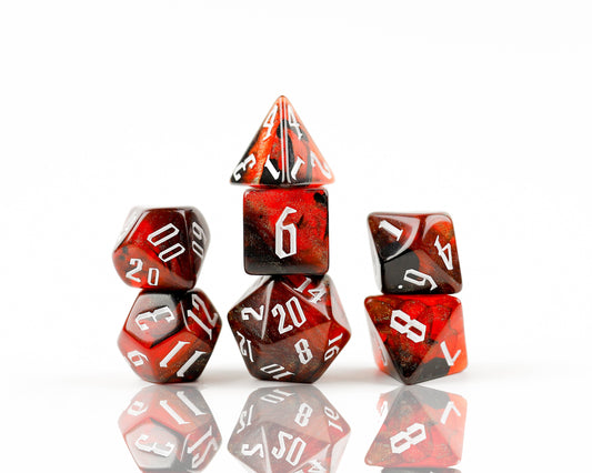 RPG Dice Set - Cherry Nebula (7)