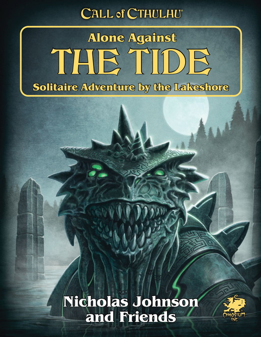 (BSG Certified USED) Call of Cthulhu - Alone Against the Tide: Solitaire Adventure by the Lakeshore