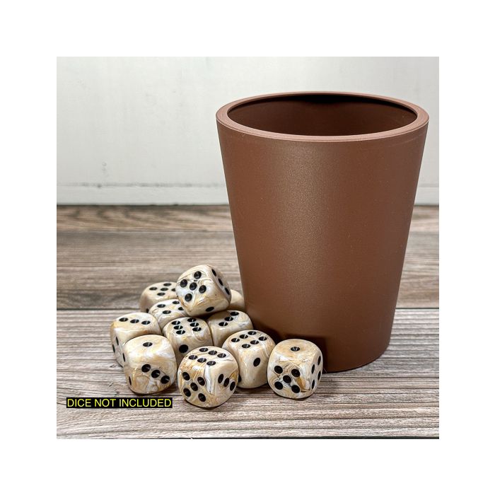 Flexible Dice Cup - Brown