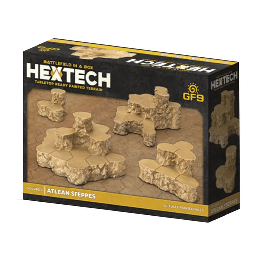 Battlefield-in-a-Box: Hextech Tabletop Ready Painted Terrain - Volume 1: Atlean Steppes