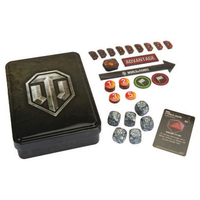 World of Tanks: Miniatures Game - Gaming Dice & Token Set Tin