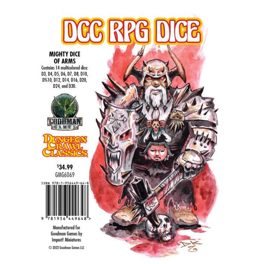 DCC Dice - Mighty Dice of Arms (14 dice set)