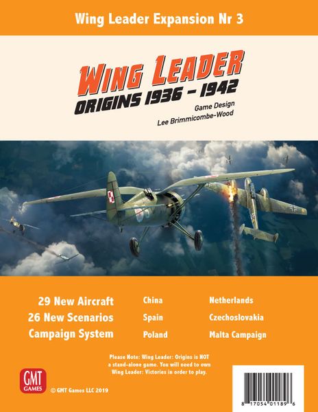 (BSG Certified USED) Wing Leader - Origins: 1936 - 1942