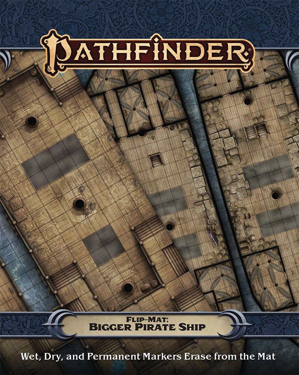 (BSG Certified USED) Pathfinder: RPG - Flip Mat: Bigger Pirate Ship