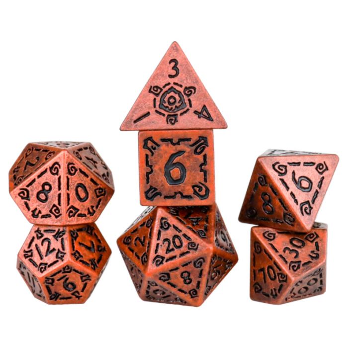 RPG Dice Set - Illusory Metal: Copper