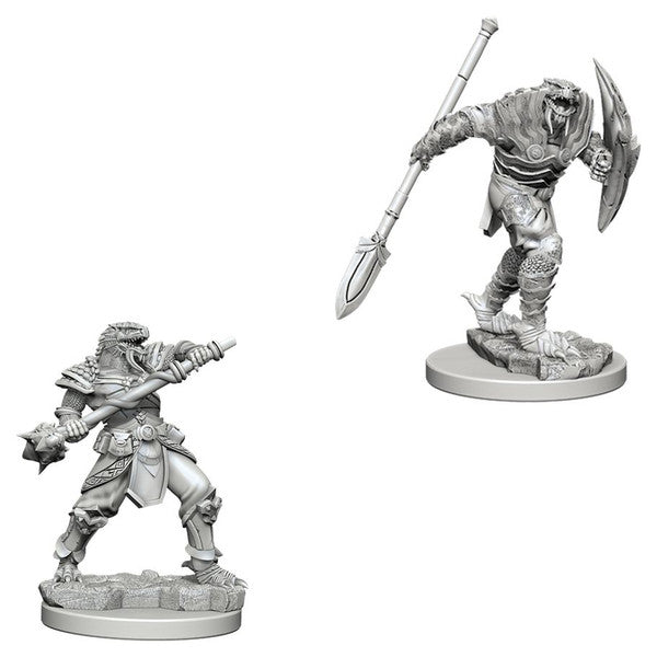 Nolzur's Marvelous Unpainted Miniatures - Dragonborn Male Fighter w/ Spear