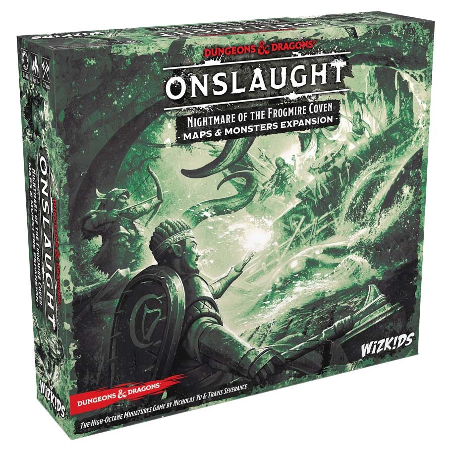 (BSG Certified USED) Dungeons & Dragons: Onslaught - Nightmare of the Frogmire Coven: Maps & Monsters Expansion