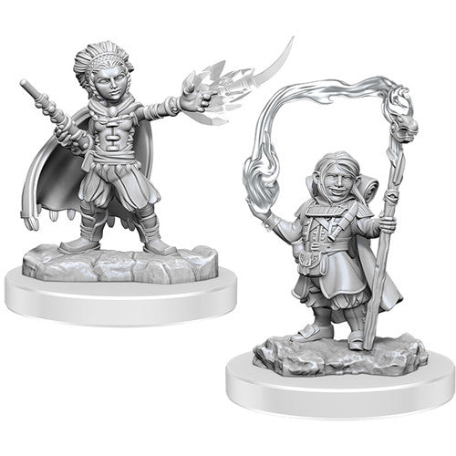 Nolzur's Marvelous Unpainted Miniatures - Halfling Wizards