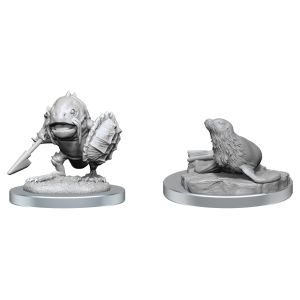 Nolzur's Marvelous Unpainted Miniatures - Locathah & Seal