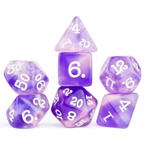 RPG Dice Set - Purple Glaze (7)