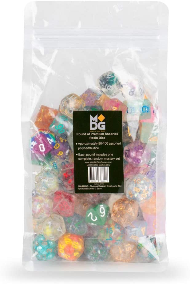 Pound of Assorted Premium Resin Dice