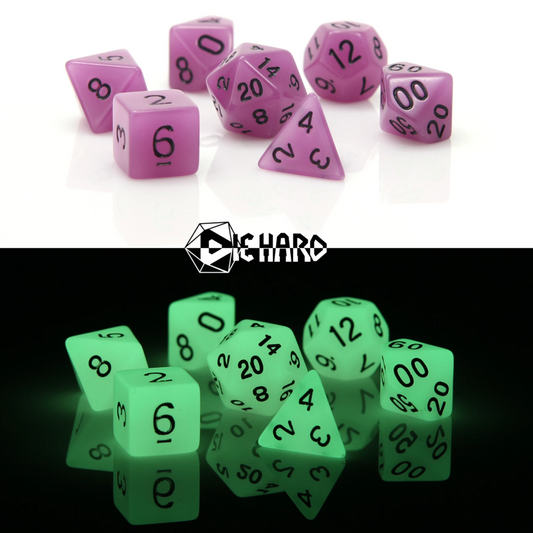 RPG Set - Glow-in-the-Dark Purple