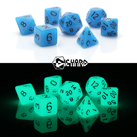 RPG Set - Glow-in-the-Dark Blue