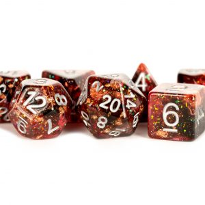 Eternal: 16mm Resin Poly Dice Set - Fire (7)