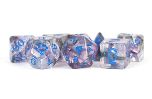 Unicorn: 16mm Resin Poly Dice Set - Stellar Storm (7)