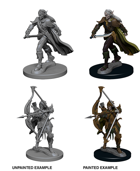 Pathfinder: Deep Cuts Unpainted Miniatures - Elf Male Fighter (72598)