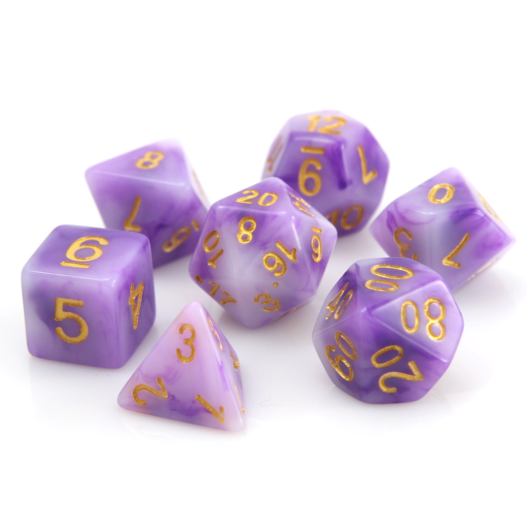 RPG Set - Amethyst w/ Gold