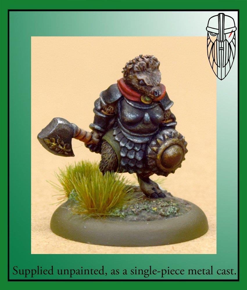 Burrows & Badgers - Hedgehog Warrioress (Medium)