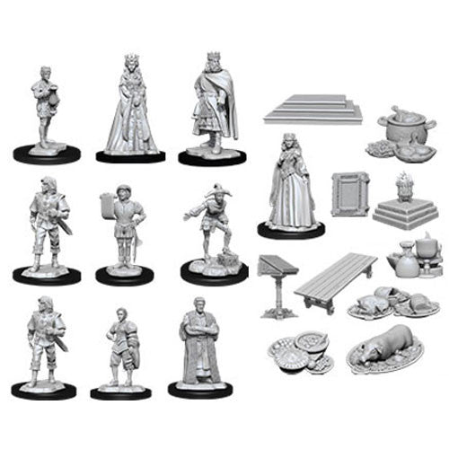 Wizkids: Deep Cuts Unpainted Miniatures - Castle: Royal Court