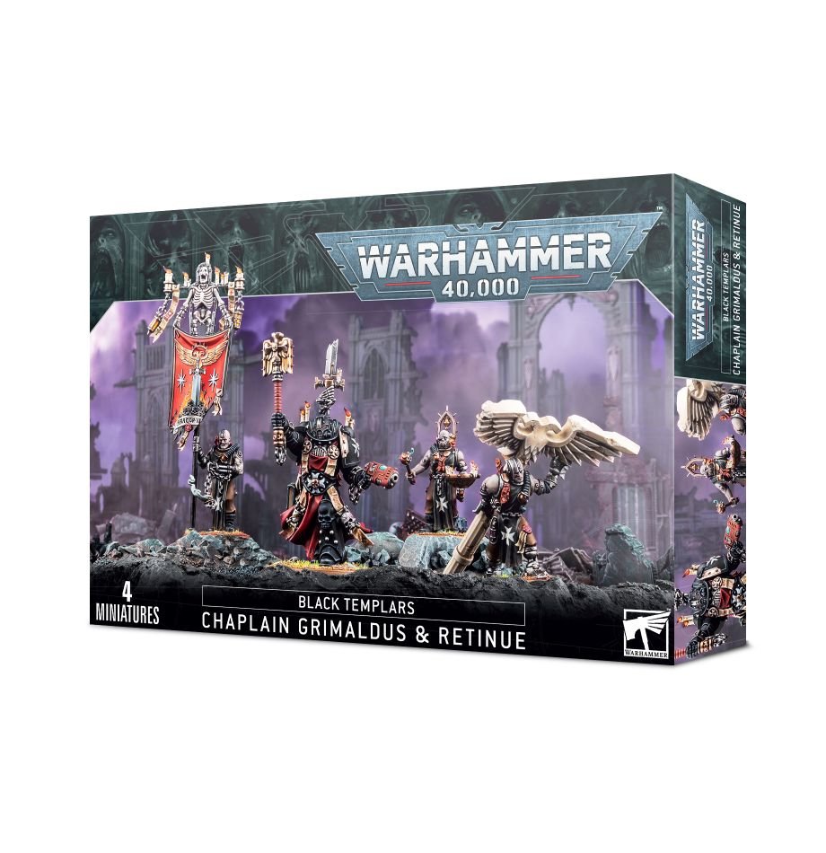 Warhammer: 40,000 - Black Templars: Chaplain Grimaldus & Retinue