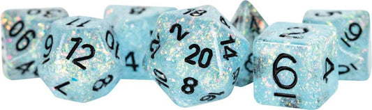 Flash: 16mm Resin Poly Dice Set - Blue (7)