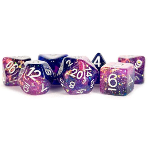 Eternal: 16mm Resin Poly Dice Set - Purple/Blue (7)