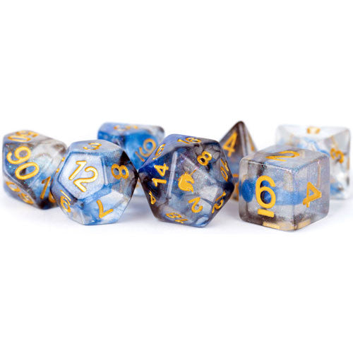 Unicorn: 16mm Resin Poly Dice Set - Arctic Storm (7)