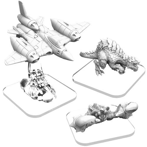 Monsterpocalypse - Protectors: Raptix, Steel Shell Crab & Strike Fighter