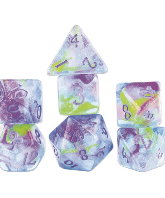 RPG Dice Set - Watercolors (7)