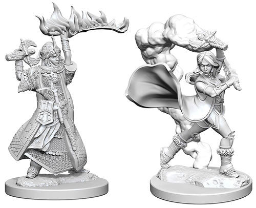 Pathfinder: Deep Cuts Unpainted Miniatures - Human Female Cleric