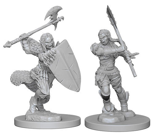 Pathfinder: Deep Cuts Unpainted Miniatures - Half Orc Female Barbarian