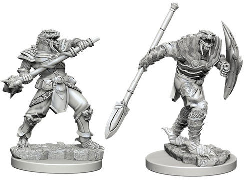 Nolzur's Marvelous Unpainted Miniatures - Dragonborn Male Fighter w/ Spear