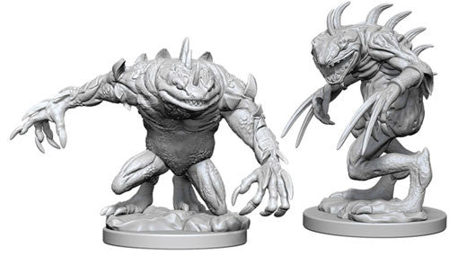 Nolzur's Marvelous Unpainted Miniatures - Grey Slaad & Death Slaad