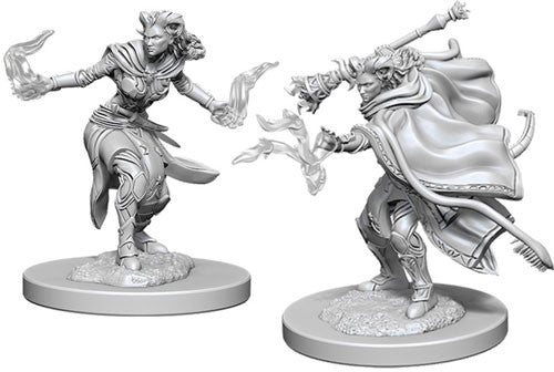 Nolzur's Marvelous Unpainted Miniatures - Female Tiefling Warlock