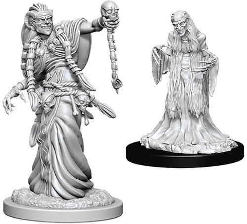 Nolzur's Marvelous Unpainted Miniatures - Green Hag & Night Hag